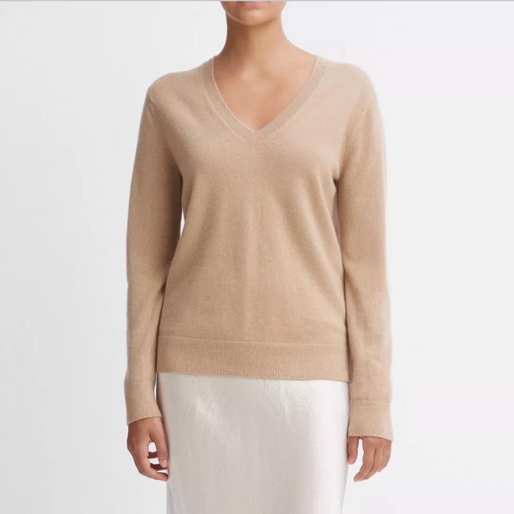 Vince Cashmere Weekend V-Neck Sweater